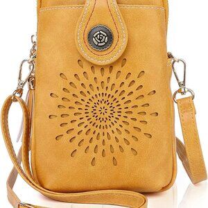 Small Crossbody Bags for Women, Lightweight Vegan Leather Cell Phone Purse, Cute